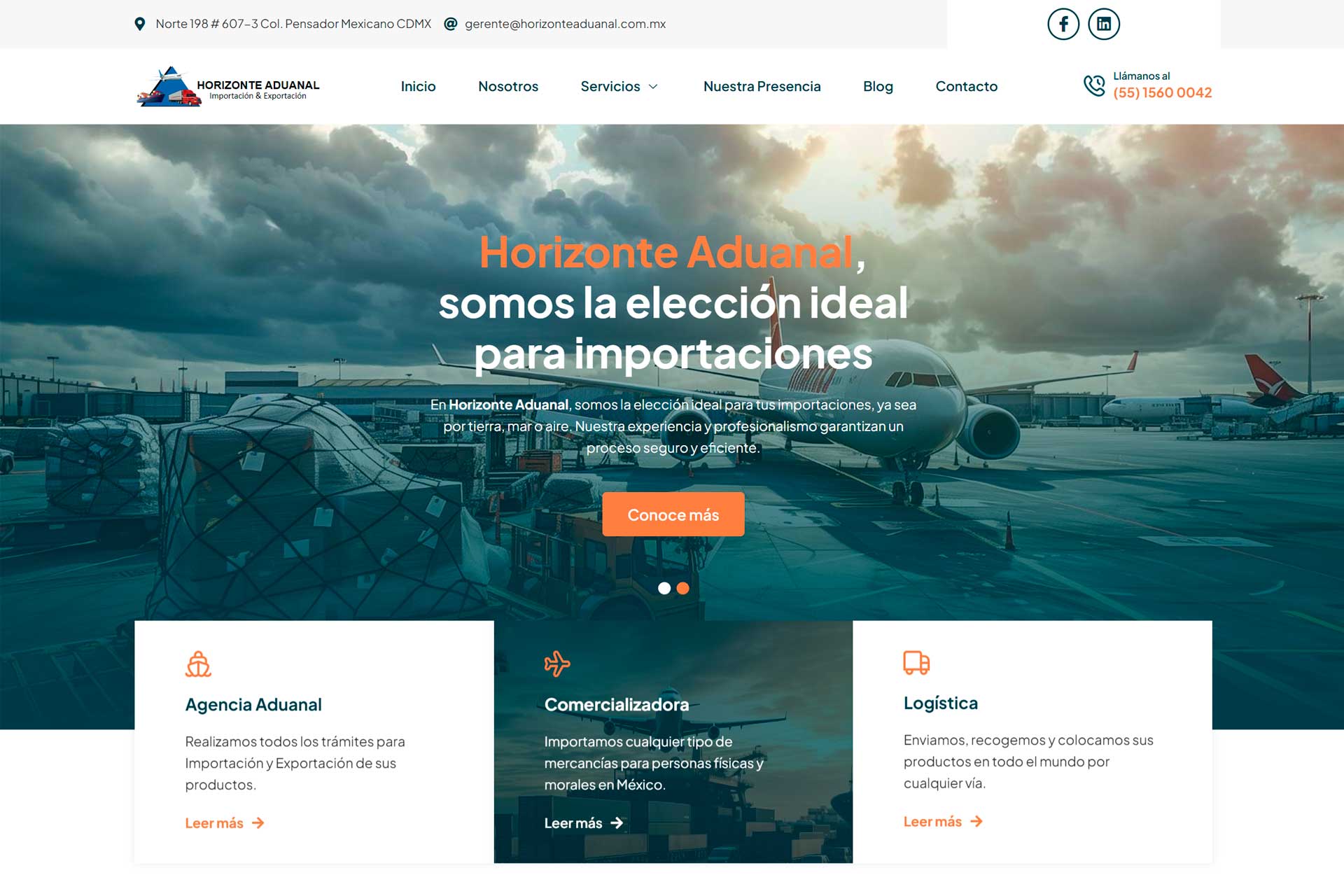 Proyecto de Rediseño Web para Horizonte Aduanal